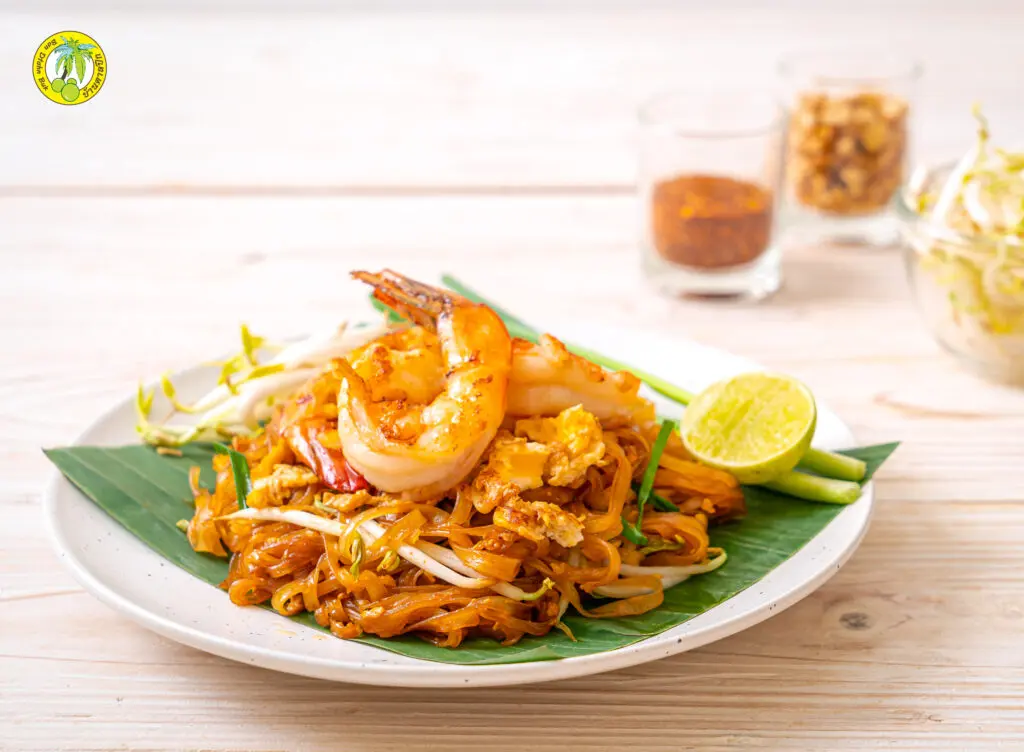 ผัดไทยกุ้งสด